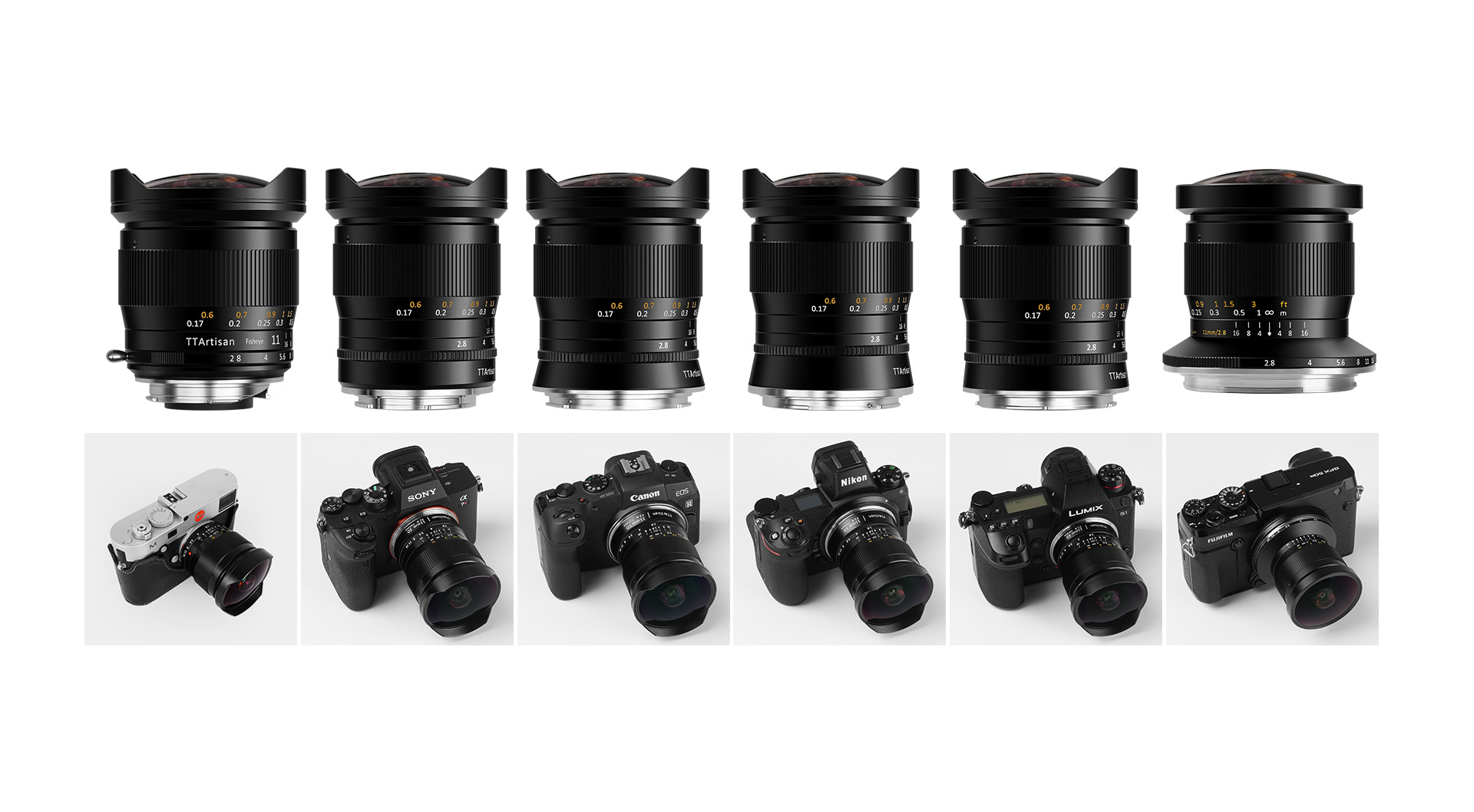 TTArtisan 11mm F2.8 Fisheye Lens-Full Frame Lenses-TTArtisan